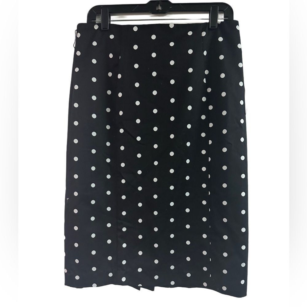 NWT Worthington Polka Dot Skirt with Back Pleats Size 14